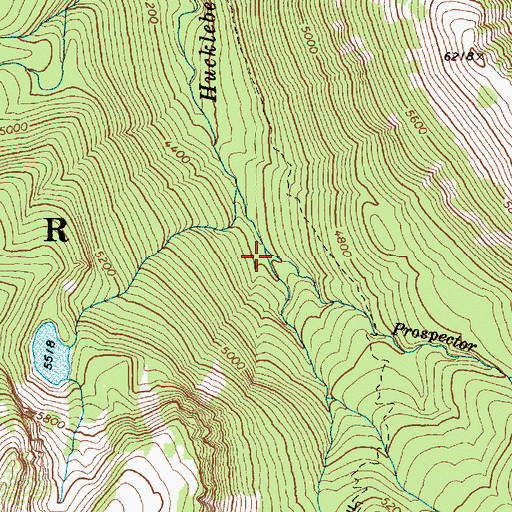 Topographic Map of Prospector Creek, WA