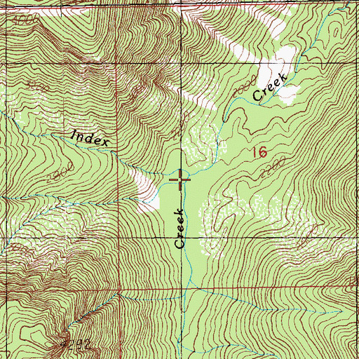 Topographic Map of Salmon Creek, WA