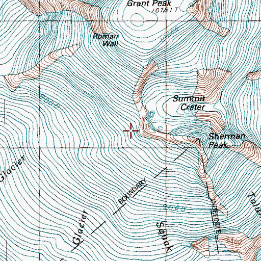 Topographic Map of Sherman Peak, WA
