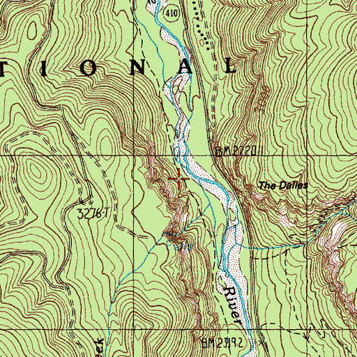 Topographic Map of Skookum Creek, WA
