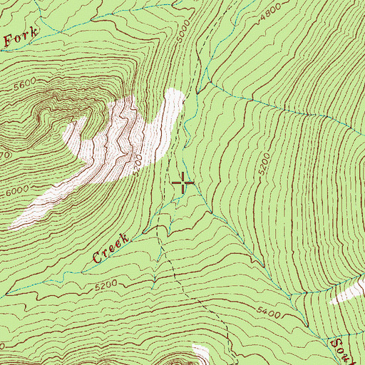 Topographic Map of South Fork Cedar Creek, WA