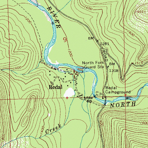 Topographic Map of South Fork Sauk River, WA