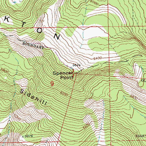 Topographic Map of Spencer Point, WA