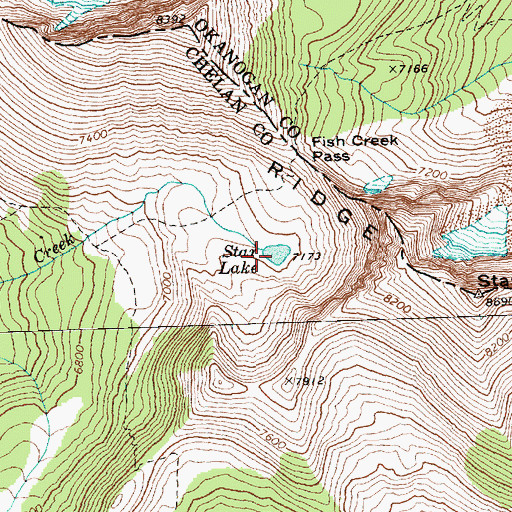 Topographic Map of Star Lake, WA