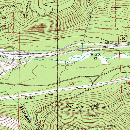 Topographic Map of Talapus Creek, WA