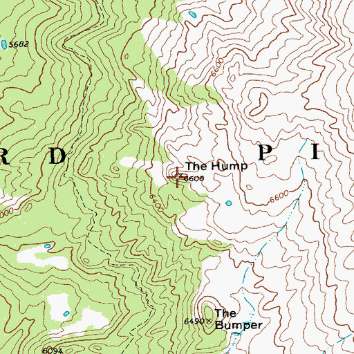 Topographic Map of The Hump, WA