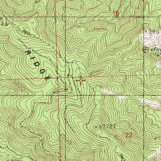Topographic Map of Tiptop Mount Lillian Trail, WA