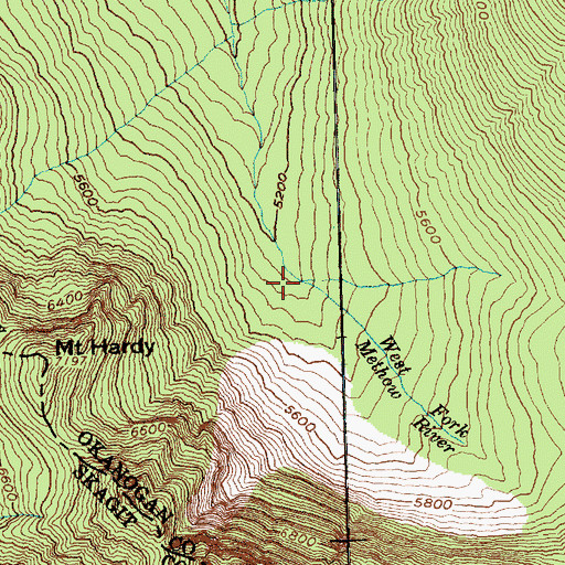 Topographic Map of West Fork Methow River, WA