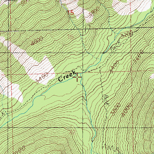 Topographic Map of Wildhorse Creek, WA