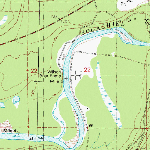 Topographic Map of Wilson Ranch, WA