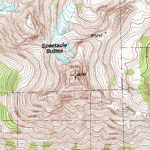 Topographic Map of South Spectacle Butte, WA