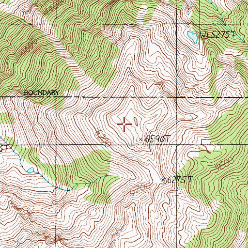 Topographic Map of Shelter Peak, WA