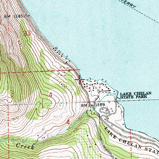 Topographic Map of Watsons Harverene, WA