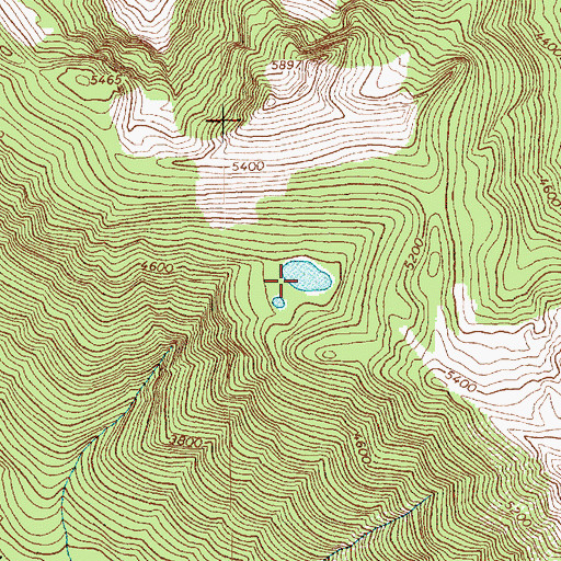 Topographic Map of King Lake, WA