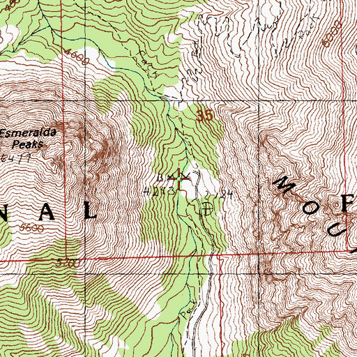 Topographic Map of Esmeralda Trail Head, WA