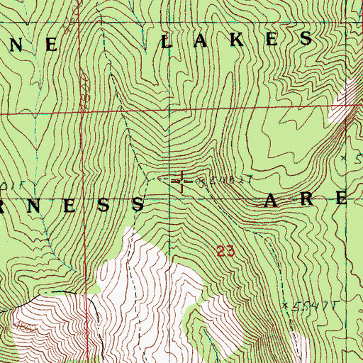 Topographic Map of Polallie Ridge Lookout, WA