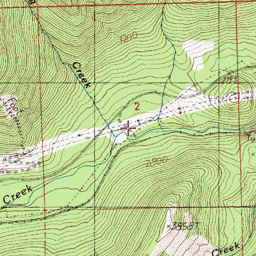 Topographic Map of Gaynor, WA