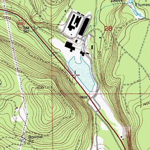 Topographic Map of Boise Lake, WA