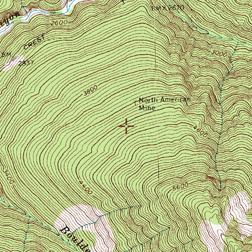 Topographic Map of Rowley Chasm, WA