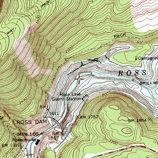 Topographic Map of Ruby (historical), WA