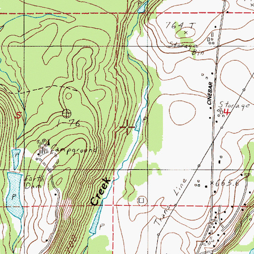 Topographic Map of Silver Creek Ponds, WA