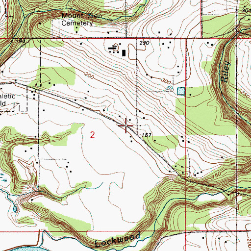 Topographic Map of Buckbee Reservoir, WA