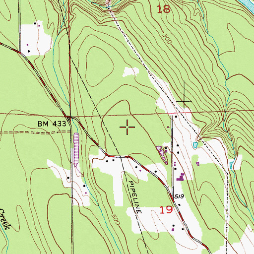 Topographic Map of Evancha Dam Number Two, WA