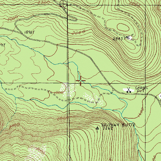 Topographic Map of Rocky Creek Dam, WA