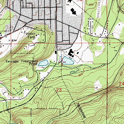 Topographic Map of Eatonville Mill Pond, WA