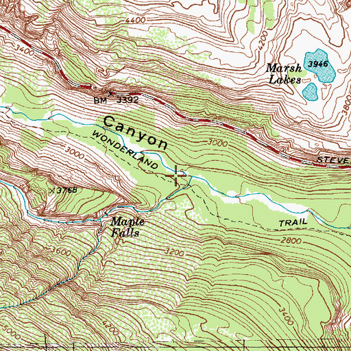 Topographic Map of Maple Creek, WA