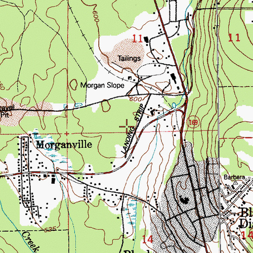 Topographic Map of Black Diamond Airport, WA
