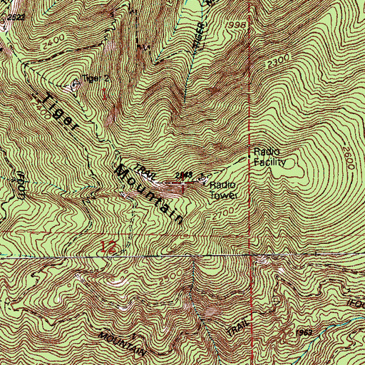Topographic Map of KMPS-FM (Seattle), WA