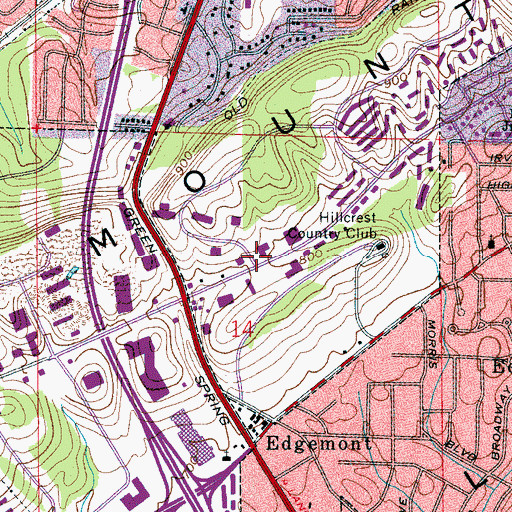 Topographic Map of Walker Gap, AL