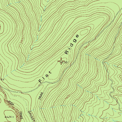 Topographic Map of Flat Ridge, WV
