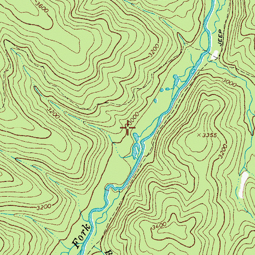 Topographic Map of Laurel Fork North Wilderness, WV