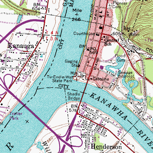 Topographic Map of Fort Randolph (historical), WV