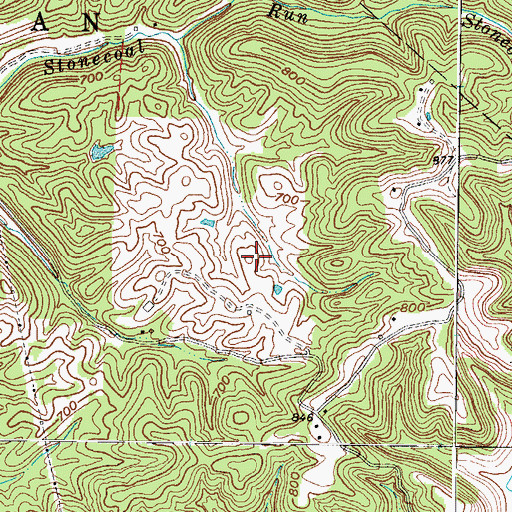 Topographic Map of Lowery Spring, WV