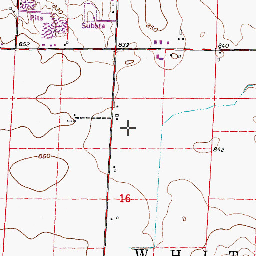 Topographic Map of Clover Valley Airport, WI