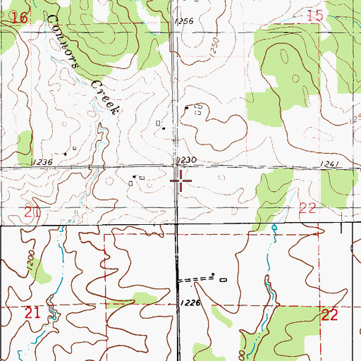Topographic Map of Town of Vance Creek, WI