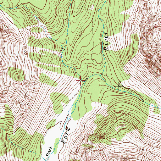 Topographic Map of Dodge Creek, WY