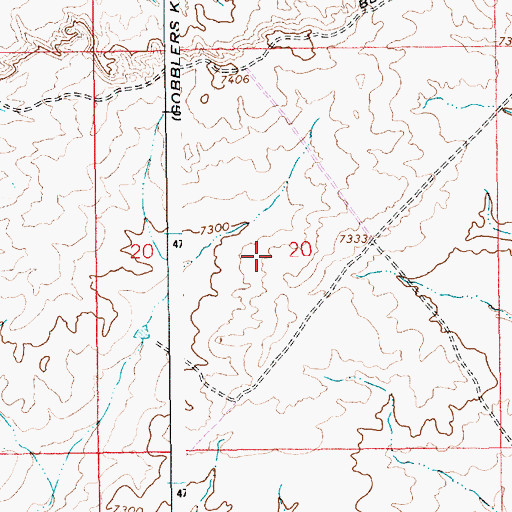 Topographic Map of Iron Mountain, WY