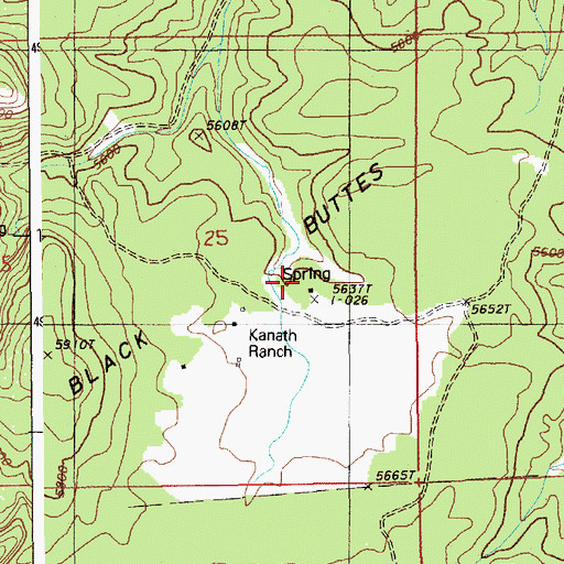 Topographic Map of Kunath Ranch, WY