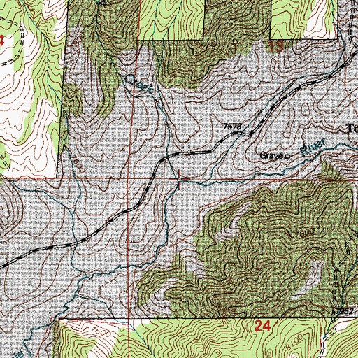 Topographic Map of Muddy Creek, WY