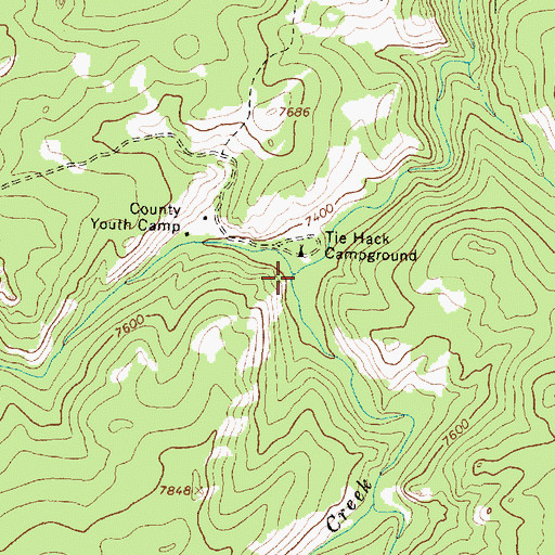 Topographic Map of Sourdough Creek, WY