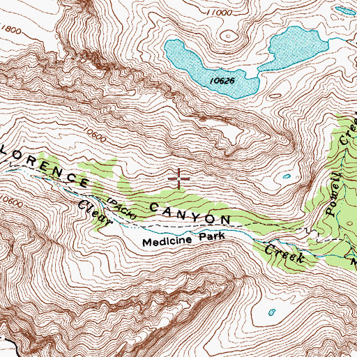Topographic Map of Medicine Park, WY