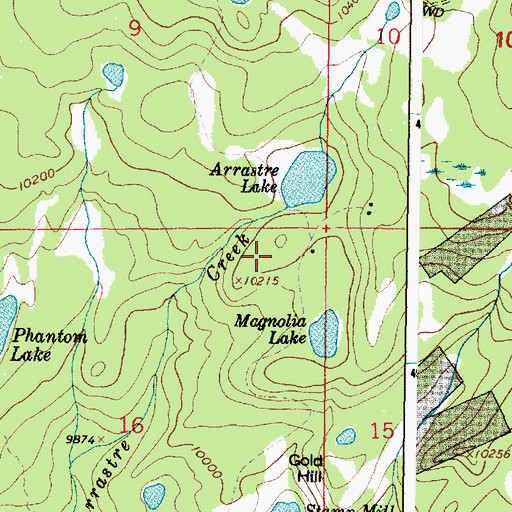 Topographic Map of Araster Reservoir, WY