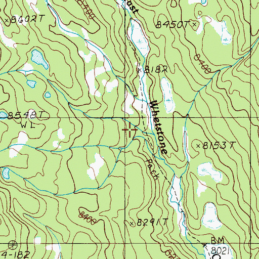 Topographic Map of Coulter Creek Tail, WY