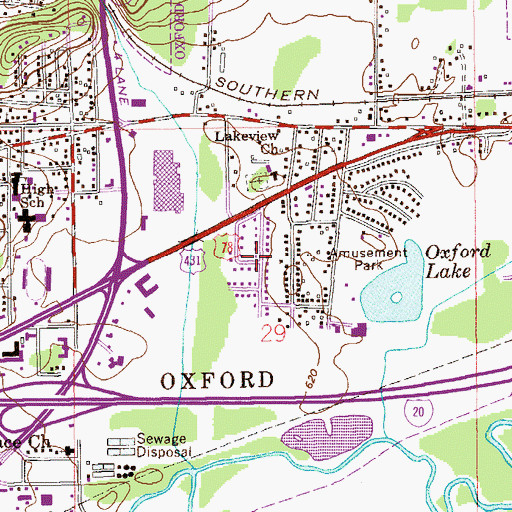 Topographic Map of Jo Dell, AL