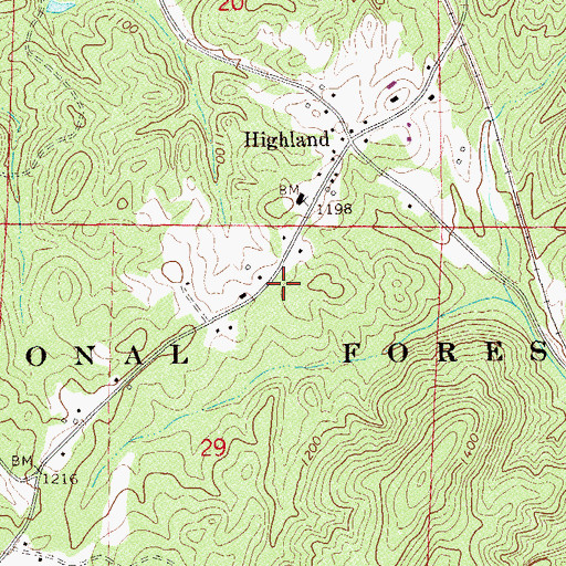 Topographic Map of Robinson Prospect, AL