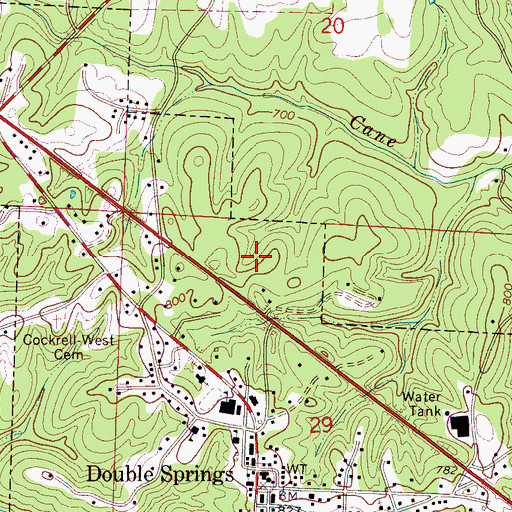Topographic Map of Bankhead District Ranger Office, AL